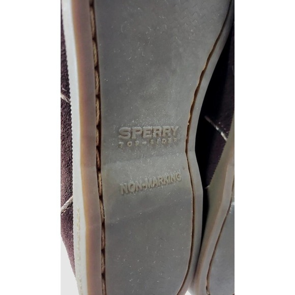 SPERRY Top Sider Boots Women's Size 7.5M LEATHER Upper Chocolate Brown. - Picture 10 of 15
